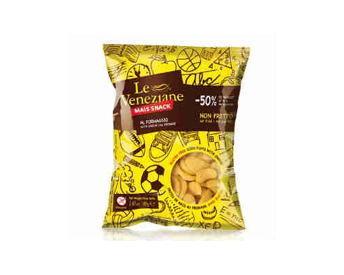 Le Veneziane -Molino di ferro Snack Μπουκιές καλαμποκιού με γεύση Τυρί 40g