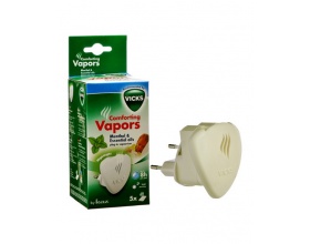 VICKS Comforting Vapors Συσκευή που απελευθερώνει το άρωμα Vicks + 5 Vicks ανταλλακτικές ταμπλέτες
