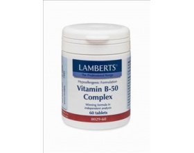 Lamberts Vitamin B-50 Complex Συμπλήρωμα διατροφής των βιταμινών του συμπλέματος B 60 ταμπλέτες