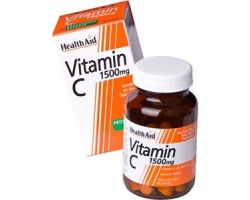 Health Aid Vitamin C 1500mg Prolonged Release Βιταμίνη C 1500mg με βιοφλαβονοειδή βραδείας αποδέσμευσης 30 ταμπλέτες  Health Aid Vitamin C 1500mg Prolonged Release Βιταμίνη C 1500mg με βιοφλαβονοειδή βραδείας αποδέσμευσης 30 ταμπλέτες
