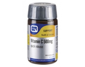 QUEST VITAMIN C 500mg QUICK RELEASE, Συμπλήρωμα Διατροφής 60 ταμπλέτες