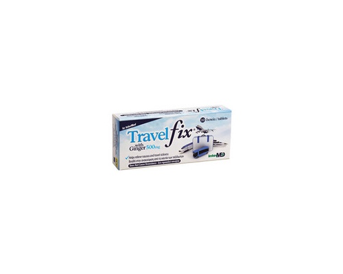 Unipharma Travel Fix with Ginger 500mg  βοηθά στην ανακούφιση από τη ναυτία που εμφανίζεται κατά τη διάρκεια των ταξιδιών 10 δισκία  Unipharma Travel Fix with Ginger 500mg  βοηθά στην ανακούφιση από τη ναυτία που εμφανίζεται κατά τη διάρκεια των ταξιδιών 10 δισκία