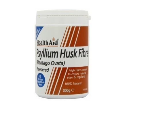 Health Aid Psyllium Husk Powder  Ψύλλιο, πεπτικές ίνες με ευεργετική δράση, Φυσικό υπακτικό που δημιουργεί διόγκωση & έχει υψηλή περιεκτικότητα σε ίνες & σε κολλοειδή 300 γραμμάρια σκόνης  Health Aid Psyllium Husk Powder  Ψύλλιο, πεπτικές ίνες με ευεργετική δράση, Φυσικό υπακτικό που δημιουργεί διόγκωση & έχει υψηλή περιεκτικότητα σε ίνες & σε κολλοειδή 300 γραμμάρια σκόνης