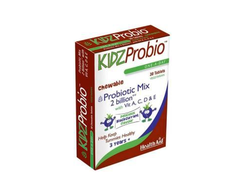Health Aid KIDZ Probio, Για τη διάρροια, σε περιπτώσεις δυσανεξίας στη λακτόζη και σε περιπτώσεις πτωχής διατροφής γιατί βοηθά στην απορρόφηση των θρεπτικών συστατικών 30 μασώμενες ταμπλέτες   Health Aid KIDZ Probio, Για τη διάρροια, σε περιπτώσεις δυσανεξίας στη λακτόζη και σε περιπτώσεις πτωχής διατροφής γιατί βοηθά στην απορρόφηση των θρεπτικών συστατικών 30 μασώμενες ταμπλέτες