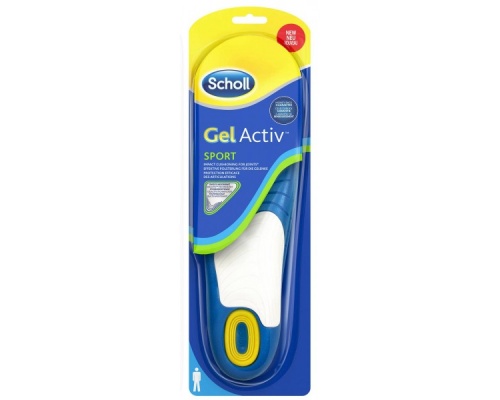 Scholl, Gelactiv Sport, Καινοτομικοί Ανατομικοί Πάτοι Ανδρικοί για τις Αθλητικές Δραστηριότητες, 1 ζευγάρι Scholl, Gelactiv Sport, Καινοτομικοί Ανατομικοί Πάτοι Ανδρικοί για τις Αθλητικές Δραστηριότητες, 1 ζευγάρι