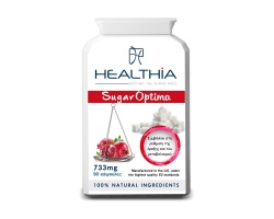 Healthia  Sugar Optima 733mg  συμβάλλει στην προσπάθεια ρύθμισης του σακχάρου του αίματος 90caps Healthia  Sugar Optima 733mg  συμβάλλει στην προσπάθεια ρύθμισης του σακχάρου του αίματος 90caps