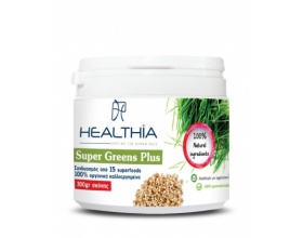 Healthia Super Greens Plus συνδυασμός από 100% οργανικά superfood σκόνης 300g 