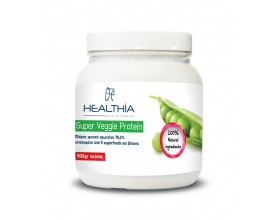 Healthia Super Veggie Protein σκόνη  φυτική πρωτεΐνη από αρακά ποικιλίας sugar snap 500gr 