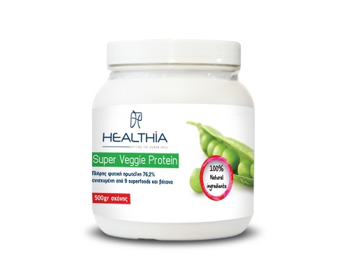 Healthia Super Veggie Protein σκόνη  φυτική πρωτεΐνη από αρακά ποικιλίας sugar snap 500gr  Healthia Super Veggie Protein σκόνη  φυτική πρωτεΐνη από αρακά ποικιλίας sugar snap 500gr