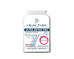 Healthia Ultra Detox Pro 500mg  φυσική αποτοξίνωση του σώματος και την αποβολή των επιβλαβών τοξικών στοιχείων 60caps  Healthia Ultra Detox Pro 500mg  φυσική αποτοξίνωση του σώματος και την αποβολή των επιβλαβών τοξικών στοιχείων 60caps