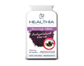 Healthia Ultra High ORAC - Antioxidant Force 700mg αντιοξειδωτικά από βιοενεργά συστατικά: ρεσβαρατρόλη, κουκούτσι από σταφύλι και ρόδι 100caps Healthia Ultra High ORAC - Antioxidant Force 700mg αντιοξειδωτικά από βιοενεργά συστατικά: ρεσβαρατρόλη, κουκούτσι από σταφύλι και ρόδι 100caps