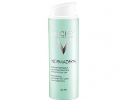 Vichy Normaderm 24ωρη κρέμα προσώπου 50ml, Φροντίδα κατά των ατελειών που διορθώνει τα 5 συμπτώματα της ενήλικης επιδερμίδας με ατέλειες