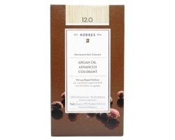 KORRES 12.0 Βαφή Μαλλιών με Έλαιο Argan & φυτική Κερατίνη ΞΑΝΘΟ 50ml