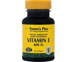 Nature's Plus Vitamin E 400 IU mixed Tocopherol 60 softgels, Συμπλήρωμα Διατροφής που επιβραδύνει τη γήρανση και προλαμβάνει τις δερματικές κηλίδες των ηλικιωμένων, ενώ παράλληλα διεγείρει το ανοσοποιητικό σύστημα  Nature's Plus Vitamin E 400 IU mixed Tocopherol 60 softgels, Συμπλήρωμα Διατροφής που επιβραδύνει τη γήρανση και προλαμβάνει τις δερματικές κηλίδες των ηλικιωμένων, ενώ παράλληλα διεγείρει το ανοσοποιητικό σύστημα