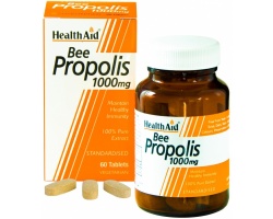 Health Aid Bee Propolis 1000mg 60 ταμπλέτες, Φυσικό αντιβιοτικό με άριστες αντιμικροβιακές & απολυμαντικές ιδιότητες  Health Aid Bee Propolis 1000mg 60 ταμπλέτες, Φυσικό αντιβιοτικό με άριστες αντιμικροβιακές & απολυμαντικές ιδιότητες