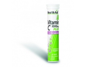 Health Aid VITAMIN C PLUS ECHINACEA 1000mg - Βιταμίνη C με εχινάκεα σε αναβράζοντα δισκία 20 ταμπλέτες Health Aid VITAMIN C PLUS ECHINACEA 1000mg - Βιταμίνη C με εχινάκεα σε αναβράζοντα δισκία 20 ταμπλέτες