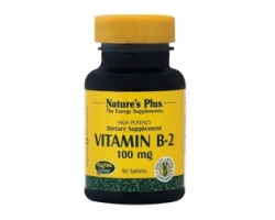 Nature's Plus Vitamin B2 (Ριβοφλαβίνη) 100 mg 90 tabs, Στηρίζει το Σχηματισμό των Ερυθρών Αιμοσφαιρίων, το Μεταβολισμό των Λιπών & των Υδατανθράκων & την καλή υγεία του Νευρικού Συστήματος  Nature's Plus Vitamin B2 (Ριβοφλαβίνη) 100 mg 90 tabs, Στηρίζει το Σχηματισμό των Ερυθρών Αιμοσφαιρίων, το Μεταβολισμό των Λιπών & των Υδατανθράκων & την καλή υγεία του Νευρικού Συστήματος