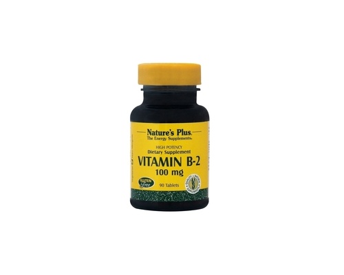Nature's Plus Vitamin B2 (Ριβοφλαβίνη) 100 mg 90 tabs, Στηρίζει το Σχηματισμό των Ερυθρών Αιμοσφαιρίων, το Μεταβολισμό των Λιπών & των Υδατανθράκων & την καλή υγεία του Νευρικού Συστήματος  Nature's Plus Vitamin B2 (Ριβοφλαβίνη) 100 mg 90 tabs, Στηρίζει το Σχηματισμό των Ερυθρών Αιμοσφαιρίων, το Μεταβολισμό των Λιπών & των Υδατανθράκων & την καλή υγεία του Νευρικού Συστήματος