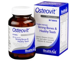 Health Aid Osteovit Vitamins & Minerals, 60 ταμπλέτες, Απαραίτητο για την υγεία & τη διατήρηση δυνατών οστών δρα αποτρέπωντας την δημιουργία των γνωστών προβλημάτων της τριτης ηλικίας  Health Aid Osteovit Vitamins & Minerals, 60 ταμπλέτες, Απαραίτητο για την υγεία & τη διατήρηση δυνατών οστών δρα αποτρέπωντας την δημιουργία των γνωστών προβλημάτων της τριτης ηλικίας