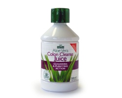 Optima Aloe Vera Juice Colon Cleanse 500 ml, Φυσικός χυμός Αλόης από μείγμα ολόκληρου φύλλου & αφιλτράριστου ζελέ Αλόης σε συνδυασμό με FOS, επιδιώκει την ομαλή κένωση του παχέως εντέρου & τη διατήρηση της εντερικής υγείας 