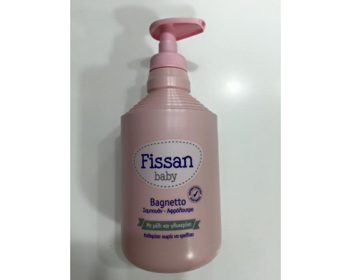 Fissan Baby Bagnetto με μέλι και γλυκερίνη 500ml, Καθαρίζει απαλά κεφαλάκι και σώμα χωρίς να ερεθίζει Fissan Baby Bagnetto με μέλι και γλυκερίνη 500ml, Καθαρίζει απαλά κεφαλάκι και σώμα χωρίς να ερεθίζει