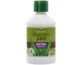 Optima Aloe Vera Juice Detox 500ml, 100% φυσικός χυμός Αλόης από ένα μοναδικό μείγμα ολόκληρου φύλλου και αφιλτράριστου ζελέ Αλόης για αποτοξίνωση 