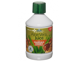 Optima Aloe Vera Juice with Monuka Honey 500 ml, Φυσικός χυμός Αλόης σε συνδυασμό με μέλι manuka, για την καλή λειτουργία & τη διατήρηση ενός υγιούς πεπτικού συστήματος 
