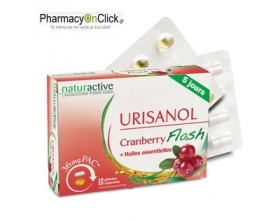 Naturactive, Urisanol Flash Συμπλήρωμα Διατροφής Cranberry & Αιθέρια Έλαια, 36 mg, 10 caps + 10 gelules 