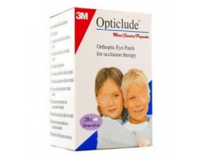 3M Opticlude Mini Junior 5.0cm x 6.0cm Οφθαλμικά Αυτοκόλλητα Επιθέματα 20 Τεμάχια