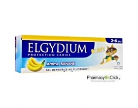 Elgydium, Παιδική Οδοντόκρεμα-Gel 2-6 Ετών, Άρωμα Μπανάνας, 50ml