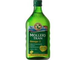 Nature's Plus Moller’s, Μουρουνέλαιο με γευση Λεμόνι, 250ml  Nature's Plus Moller’s, Μουρουνέλαιο με γευση Λεμόνι, 250ml