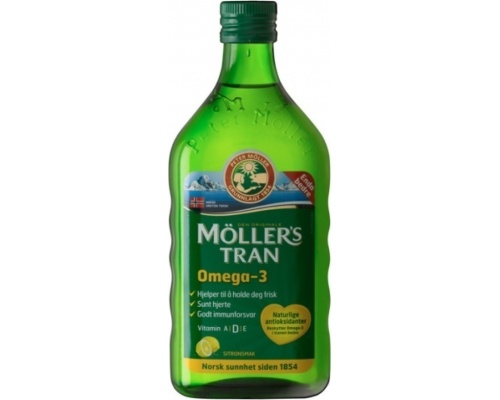 Nature's Plus Moller’s, Μουρουνέλαιο με γευση Λεμόνι, 250ml  Nature's Plus Moller’s, Μουρουνέλαιο με γευση Λεμόνι, 250ml