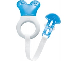 MAM Mini Cooler & Clip 555, Πολυκρίκος Οδοντοφυϊας με Νερό & Κορδέλα Στήριξης απο 2+ Μηνών, Μπλέ Χρώμα MAM Mini Cooler & Clip 555, Πολυκρίκος Οδοντοφυϊας με Νερό & Κορδέλα Στήριξης απο 2+ Μηνών, Μπλέ Χρώμα