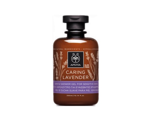 Apivita Caring Lavender, Απαλό Αφρόλουτρο για Ευαίσθητες Επιδερμίδες, 250ml Apivita Caring Lavender, Απαλό Αφρόλουτρο για Ευαίσθητες Επιδερμίδες, 250ml
