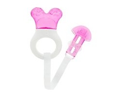 MAM Mini Cooler & Clip 555, Πολυκρίκος Οδοντοφυϊας με Νερό & Κορδέλα Στήριξης απο 2+ Μηνών, Ρόζ Χρώμα MAM Mini Cooler & Clip 555, Πολυκρίκος Οδοντοφυϊας με Νερό & Κορδέλα Στήριξης απο 2+ Μηνών, Ρόζ Χρώμα