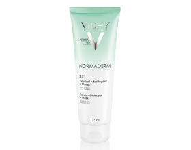 VICHY NORMADERM 3 in 1 Scrub & Cleanser & Masque, 3 σε 1 Απολέπιση & Καθαρισμός & Μάσκα  125ml