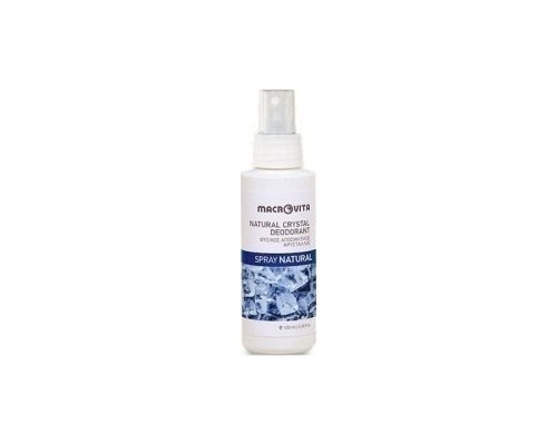 Macrovita Φυσικός Αποσμητικός Κρύσταλλος Spray με Φυσικό Άρωμα Natural 100gr Macrovita Φυσικός Αποσμητικός Κρύσταλλος Spray με Φυσικό Άρωμα Natural 100gr