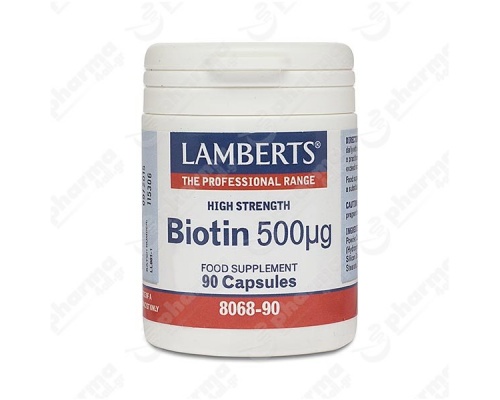LAMBERTS BIOTIN 500MCG,  90 caps LAMBERTS BIOTIN 500MCG,  90 caps
