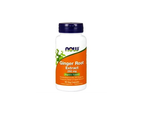 Now Foods Ginger Root Extract 250 mg, Συμπλήρωμα διατροφής από Τζίντζερ, 90 vcaps