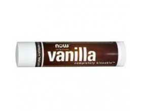 Now Foods Vanillat Completely Kissable Lip Balm Φυσικό Lip Balm για Ξηρά & Σκασμένα Χείλη,με άρωμα βανίλιας με γεύση δύοσμο 4,26 gr