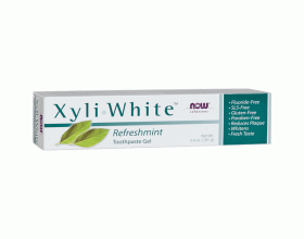 Now Foods Xyliwhite Toothpaste Gel Refreshmint, Οδοντόκρεμα Χωρίς Φθόριο με Ξυλιτόλη με γεύση δυόσμου, 181ml Now Foods Xyliwhite Toothpaste Gel Refreshmint, Οδοντόκρεμα Χωρίς Φθόριο με Ξυλιτόλη με γεύση δυόσμου, 181ml