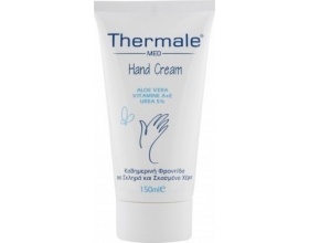 TERMALE MED Hand Cream, Κρέμα χεριών για καθημερινή φροντίδα με αλόη, βιταμίνη Α+Ε και urea 5% 150ml 