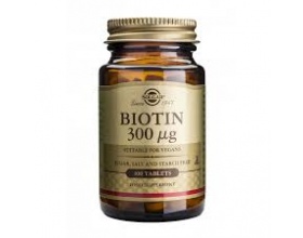 Solgar Biotin 300μgΕνίσχυση μαλλιών, δέρματος & βλενογόννων 100tabs