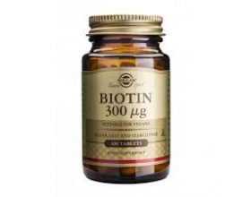 Solgar Biotin 300μgΕνίσχυση μαλλιών, δέρματος & βλενογόννων 100tabs Solgar Biotin 300μgΕνίσχυση μαλλιών, δέρματος & βλενογόννων 100tabs
