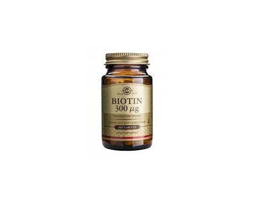 Solgar Biotin 300μgΕνίσχυση μαλλιών, δέρματος & βλενογόννων 100tabs