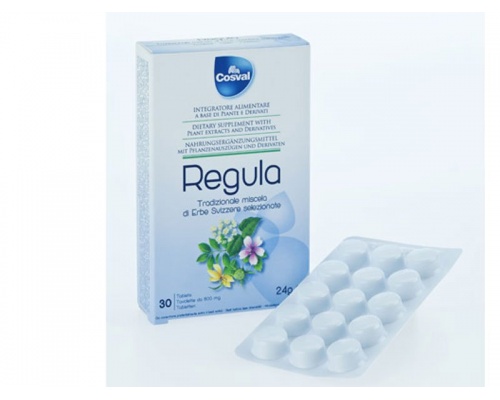 COSVAL REGULA, Μείγμα Ελβετικών Βοτάνων με Καθαρτικές Ιδιότητες, 30 tabs COSVAL REGULA, Μείγμα Ελβετικών Βοτάνων με Καθαρτικές Ιδιότητες, 30 tabs