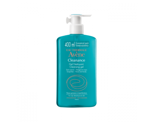 AVENE Cleanance Gel Nettoyant Απομακρύνει απαλά τις άχρηστες ουσίες από το δέρμα Πρόσωπο και σώμα  400 ml  AVENE Cleanance Gel Nettoyant Απομακρύνει απαλά τις άχρηστες ουσίες από το δέρμα Πρόσωπο και σώμα  400 ml
