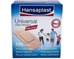 Hansaplast Universal Family Pack 19 x 7.2 cm, Αδιάβροχα επιθέματα για όλη την οικογένεια 100 srips Hansaplast Universal Family Pack 19 x 7.2 cm, Αδιάβροχα επιθέματα για όλη την οικογένεια 100 srips