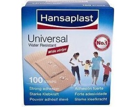 Hansaplast Universal Family Pack 19 x 7.2 cm, Αδιάβροχα επιθέματα για όλη την οικογένεια 100 srips