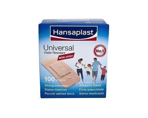Hansaplast Universal Family Pack 19 x 7.2 cm, Αδιάβροχα επιθέματα για όλη την οικογένεια 100 srips Hansaplast Universal Family Pack 19 x 7.2 cm, Αδιάβροχα επιθέματα για όλη την οικογένεια 100 srips